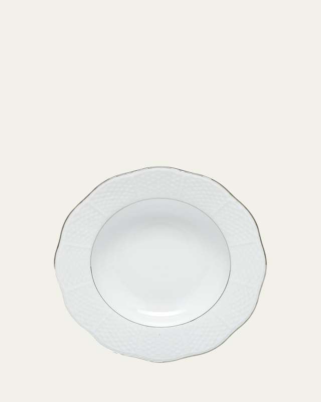 Platinum Edge Rim Soup Plate